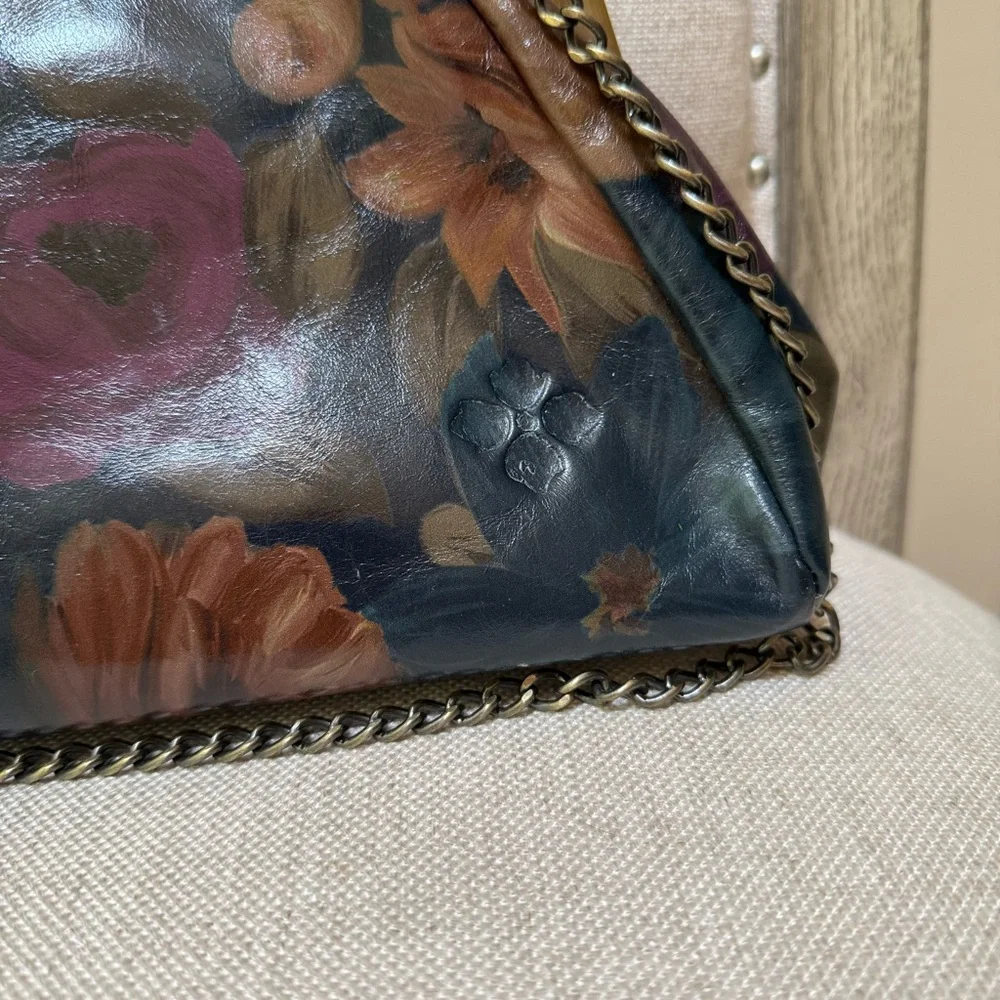 Patricia Nash Mia Kisslock Frame Clutch Heritage Multi/Gold - Picture 3 of 9